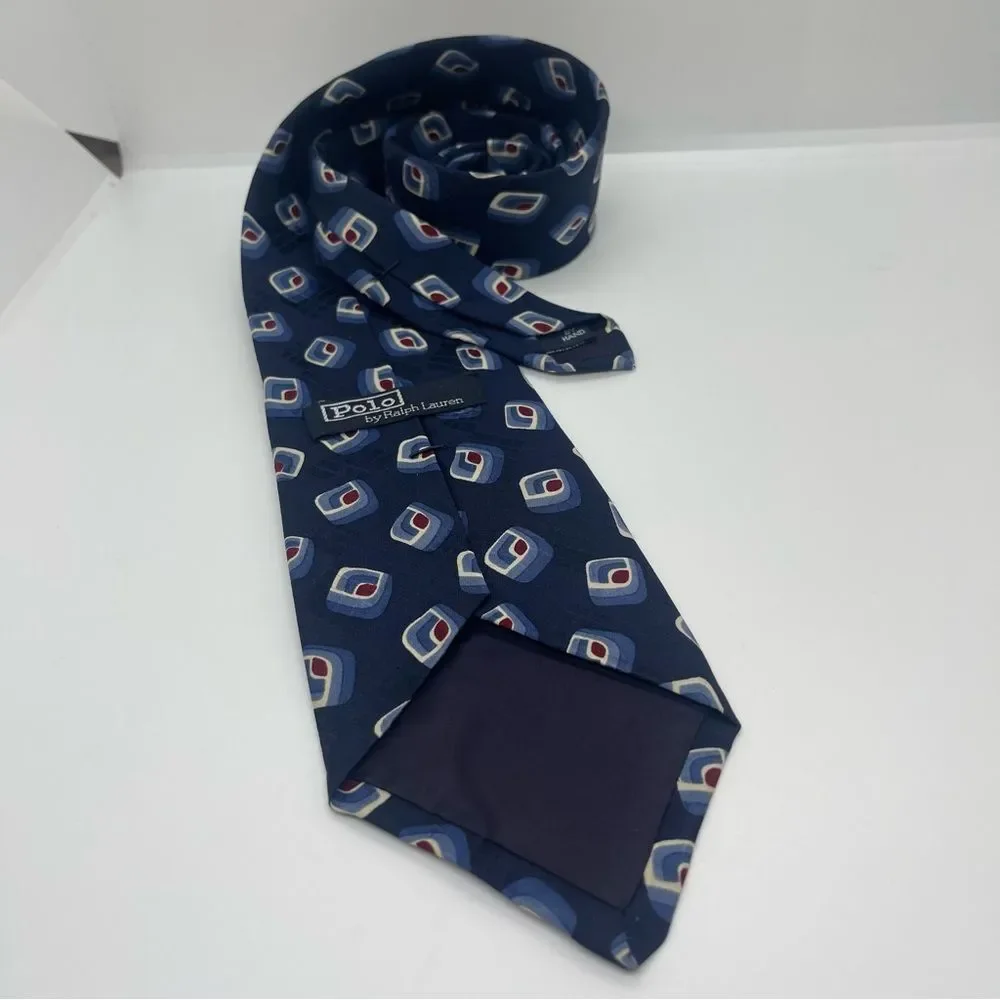 Polo Ralph Lauren Navy Burgundy Luxury Necktie